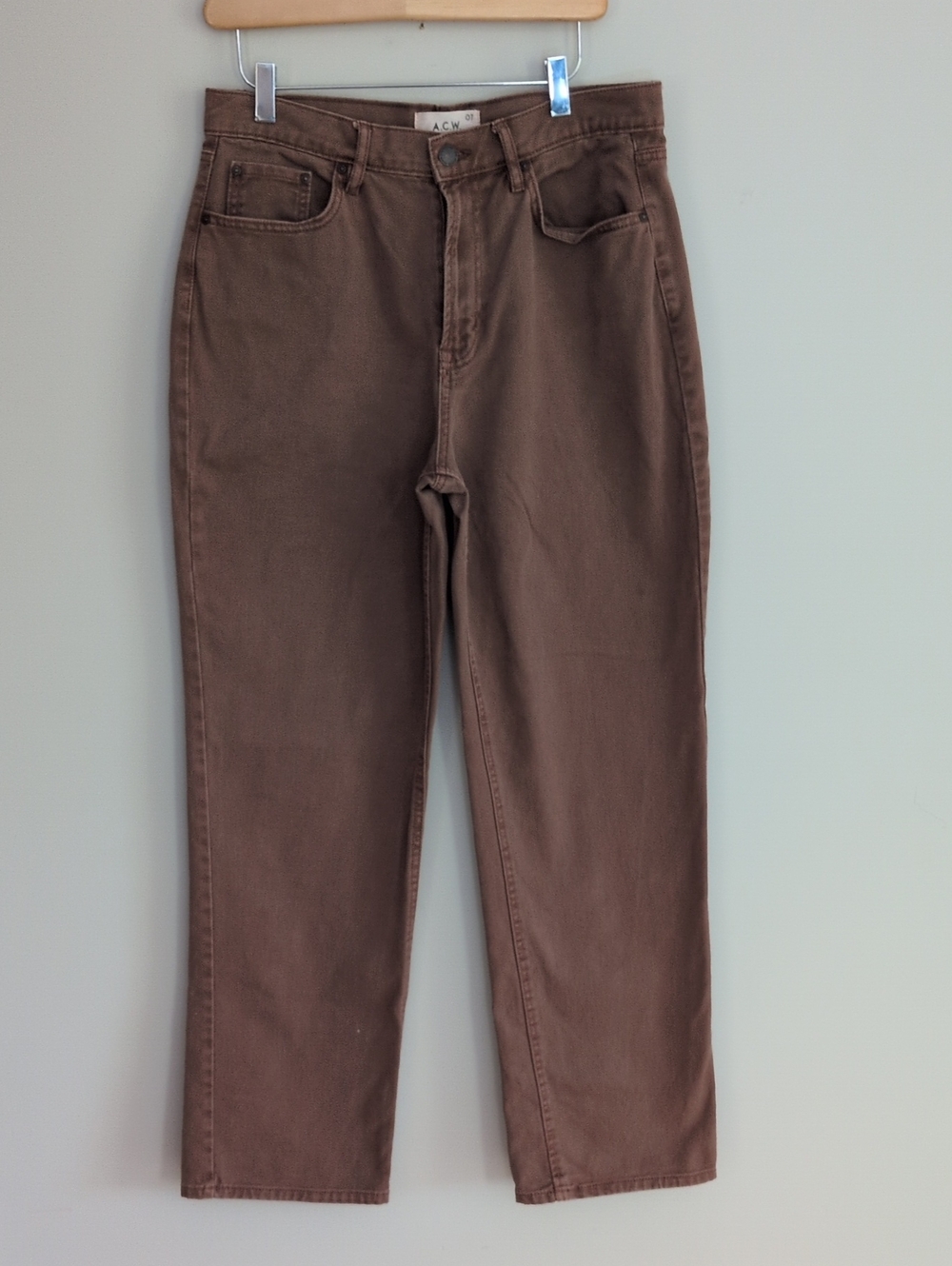 A.C.W. (Ardene Contemporary Wear) brown denim pants 31 Waist